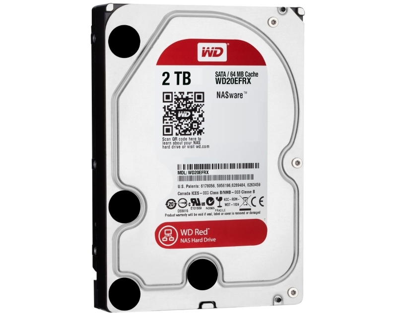 WD 2TB 3.5" SATA III 64MB IntelliPower WD20EFRX Red