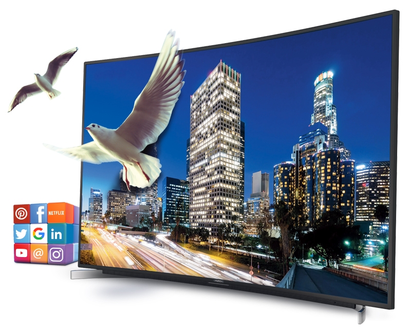 GRUNDIG 55" Fine Arts 55 FLX 9591 BP zakrivljeni Smart LED 4K Ultra HD LCD TV