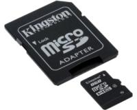 KINGSTON MicroSDHC 8GB + Adapter SDC4/8GB