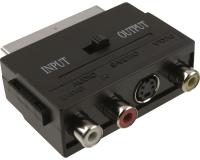 FAST ASIA Adapter Scart - 3xRCA + S-Video crni