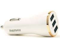 REMAX Auto punjac Dolfin 3x USB 3.4A beli